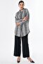 Patterned viscose tunic black - 2