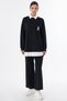 Shirt Detailed Sweatshirt Black