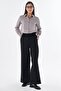 Double Waist Detailed Trousers Black - 2