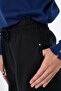 Elastic Waist Non Denim Trousers Black - 6