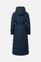 High Collar Anorak Coat Navy Blue - 2