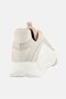 Women Lace Up Casual Shoes, Light Beige - 3