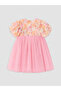 Quality Pieces from Çelebi Store Flowered Girl's Tulle Evening Dress - 3