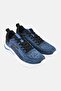 Men Cross Lace Up Training Shoes, Navy - 2