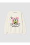 Ecru Kerokerokeroppi Printed Girls' Thick Sweatshirt - W6Fl40Z4-Fes |   Lcw