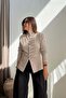 Drape Buttoned Knitwear Beige - 4