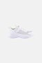 Kids Girl Brand Logo Velcro Closure Running Shoes, White - 3