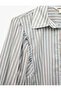 Regular Fit Three Quarter Sleeve Striped Shirt - 3