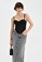 Women's Tulle Fabric Corset with Inner Lining and Underwire Design - 5