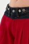 Women's Denim and Gabardine Fabric Detailed Palazzo Fit Design Jeans - 6