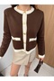 Women's Striped Buttoned Knitwear Cardigan - 4