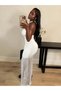 Rochie maxi , alb - 7