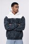 Men's Not Básico Printed Washable Oversize Hoodie Black - 2