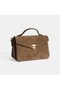 Women's Mink Suede Textured Crossbody Handbag - 2