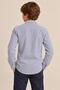 Boy's Striped Double Button Detailed Shirt - 4