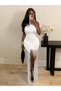 Rochie maxi , alb - 4