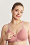 Wireless Snap-On Gathering Bra Cc869 Dusty Rose - 2