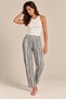Patterned Relaxed Fit Sweatpants with Elastic Waist - 3