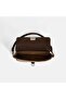 Women's Mink Gold Lock Detailed Suede Textured Shoulder Bag - 6