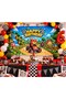 Super Bear Birthday Vinyl Backdrop |   Happy Birthday |   Children's Party Decoration Birthday Party Set Ornament - 6