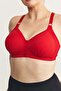 Wireless Snap-On Gathering Bra Cc867 Red - 6