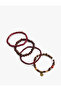 Set of 4 Wooden Beaded Bracelets - 3