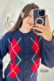 Baklava Patterned Knitwear Cardigan 7K105 - 3