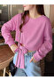 Women's Crew Neck Sweatshirt with Bow Tie at the Waist