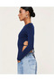 Women's Long Sleeve Back-Waist Cutout Tie-Up Slim Body - 5