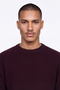 Men's Thessaloniki Knitted Clean Stitching Crew Neck Oversize Knitwear Dark Brown - 4
