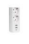 Spg03Tc, 3 Sockets, Surge Protected Socket, 1X Type-C, 2Xusb 5V 4A, 1.5Mt 100% Copper 1mm Cable, 750 - 3