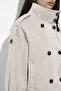 High Collar Trench Coat Jacket - 7