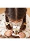 Cute Bear Figured Hair Tie Set - 2-Piece Cream Brown - 2
