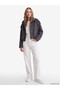 Rmz Gi̇yi̇m Farkiyla Loose Fit Women's Bomber Suede Look Jacket - 2