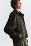 Hidden Zipper Faux Suede Coat - 4