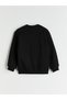 Black Pique Plain Boys' Zippered Sweatshirt - W52005Z1-Cvl |   Lcw - 3