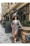 Imported Cashmere Fabric Belt Included Accessory Detail Glitter Lined Design Coat