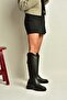 Z973286109 Black Flat Sole Classic Women's Boots - 4