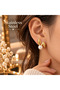 Gold Rnek Rabbit Ear Design Steel Earrings - 2