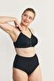 Wireless Snap-On Gathering Bra Cc869 Black - 7
