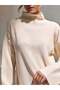 Rochie midi, crem - 3