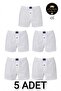 5-Pack 100% Cotton Buttoned Plain Combed Cotton Men's Boxer Set - Daily Comfortable - Custom Made with Sleep Band as a Gift