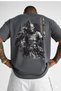 Kuman Kipçak Yari Oversize T-Shirt Unisex 100% Cotton Premium Quality Fabric