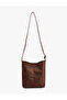 Faux Suede Long Strap Hobo Bag