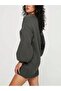 Rochie mini, gri - 2