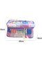 Quilted Patchwork Patterned Large Size Makeup and Cosmetic Bag / Travel Organizer - 25X16X16 - 5