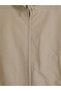 Regular Fit Stand Collar Men's Coat - 3