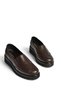Z555251203 Brown Genuine Leather Casual Women's Shoes - 5