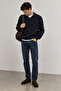 Polo Collar Buttoned Men's Knit Sweater |   Mew5111328-1