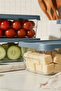 Set of 5 Rectangular Storage Containers 600 ml Refrigerator Organizer Freezer Compatible - 3